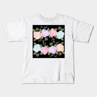 Watercolor Roses Kids T-Shirt